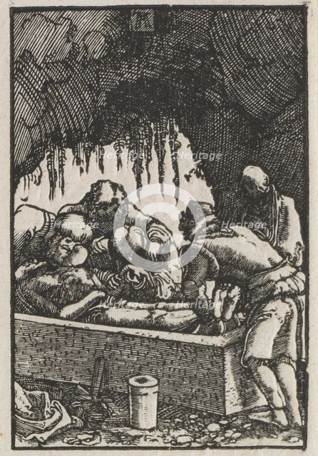 The Fall and Redemption of Man: Burial of Christ, c. 1515. Creator: Albrecht Altdorfer (German, c. 1480-1538).