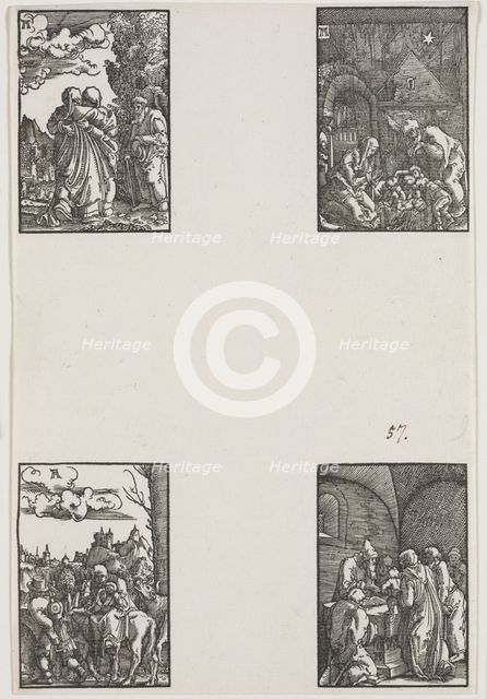 The Fall and Redemption of Man, c. 1515. Creator: Albrecht Altdorfer (German, c. 1480-1538).