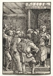 The Fall and Redemption of Man: Christ before Caiaphas, c. 1515. Creator: Albrecht Altdorfer (German, c. 1480-1538)