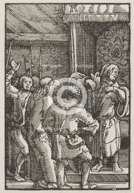 The Fall and Redemption of Man: Christ before Caiaphas, c. 1515. Creator: Albrecht Altdorfer (German, c. 1480-1538).