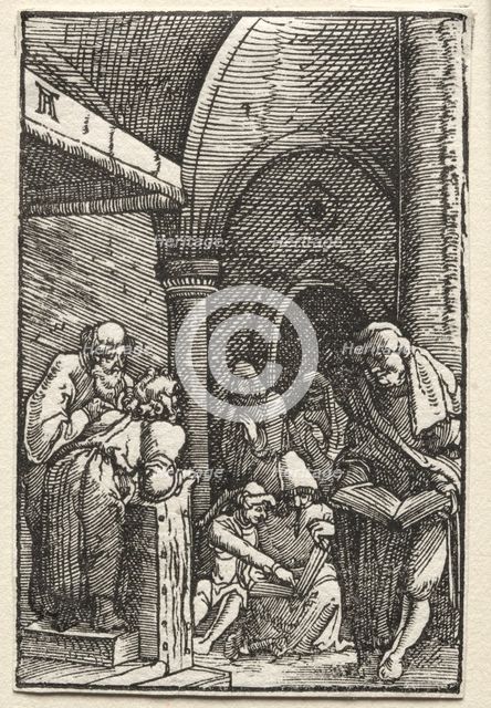 The Fall and Redemption of Man: Christ Disputing with the Doctors, c. 1515. Creator: Albrecht Altdorfer (German, c. 1480-1538).
