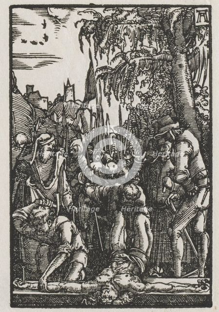 The Fall and Redemption of Man: Christ Nailed to the Cross, c. 1515. Creator: Albrecht Altdorfer (German, c. 1480-1538).