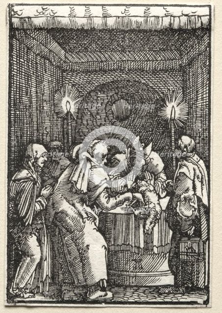 The Fall and Redemption of Man: Joachim's Offering Rejected by the High Priest, c. 1515. Creator: Albrecht Altdorfer (German, c. 1480-1538).