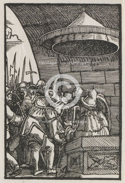 The Fall and Redemption of Man: Pilate Washing his Hands, c. 1515. Creator: Albrecht Altdorfer (German, c. 1480-1538).