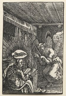 The Fall and Redemption of Man: The Annunciation, c. 1515. Creator: Albrecht Altdorfer (German, c. 1480-1538)