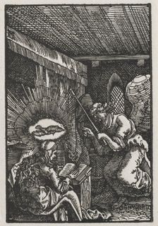 The Fall and Redemption of Man: The Annunciation, c. 1513. Creator: Albrecht Altdorfer (German, c. 1480-1538)