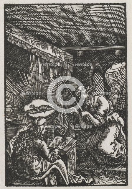 The Fall and Redemption of Man: The Annunciation, c. 1513. Creator: Albrecht Altdorfer (German, c. 1480-1538).