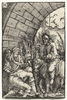 The Fall and Redemption of Man: The Entry into Jerusalem, c. 1515. Creator: Albrecht Altdorfer (German, c. 1480-1538)
