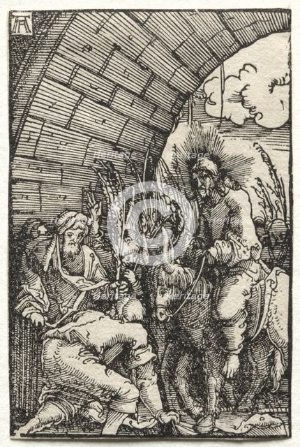 The Fall and Redemption of Man: The Entry into Jerusalem, c. 1515. Creator: Albrecht Altdorfer (German, c. 1480-1538).