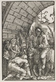 The Fall and Redemption of Man: The Entry into Jerusalem, c. 1515. Creator: Albrecht Altdorfer (German, c. 1480-1538)