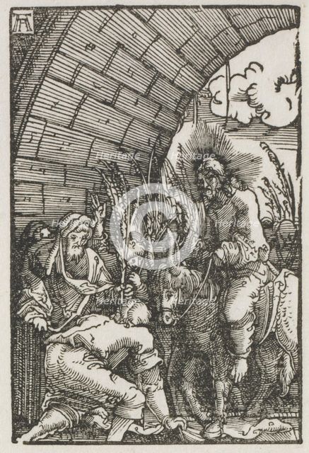 The Fall and Redemption of Man: The Entry into Jerusalem, c. 1515. Creator: Albrecht Altdorfer (German, c. 1480-1538).