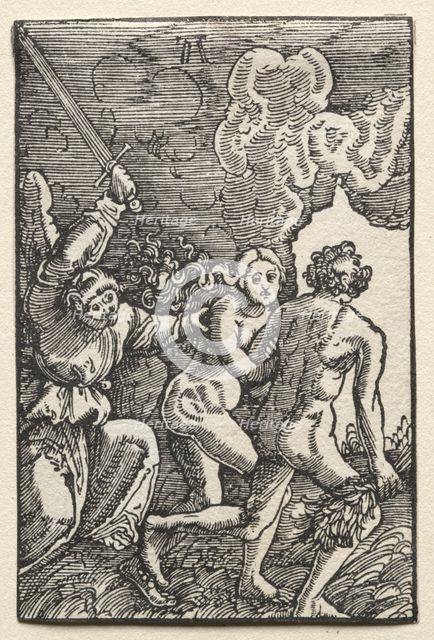The Fall and Redemption of Man: The Expulsion from Eden, c. 1515. Creator: Albrecht Altdorfer (German, c. 1480-1538).