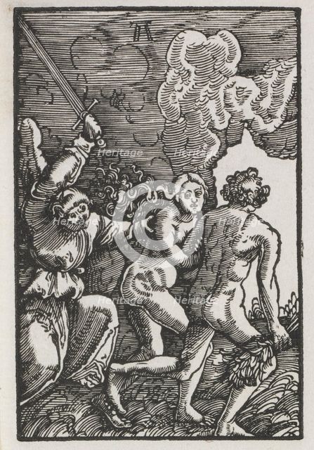 The Fall and Redemption of Man: The Expulsion from Eden, c. 1515. Creator: Albrecht Altdorfer (German, c. 1480-1538).