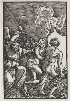 The Fall and Redemption of Man: The Expulsion from Eden, c. 1515. Creator: Albrecht Altdorfer (German, c. 1480-1538)