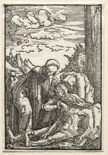 The Fall and Redemption of Man: The Lamentation beneath the Cross, c. 1515. Creator: Albrecht Altdorfer (German, c. 1480-1538)