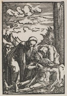 The Fall and Redemption of Man: The Lamentation beneath the Cross, c. 1515. Creator: Albrecht Altdorfer (German, c. 1480-1538)