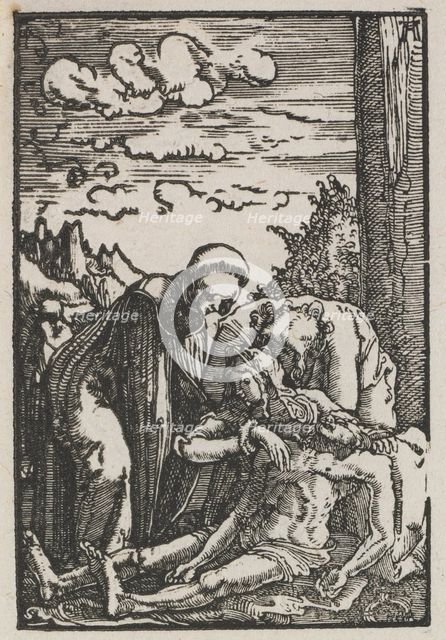 The Fall and Redemption of Man: The Lamentation beneath the Cross, c. 1515. Creator: Albrecht Altdorfer (German, c. 1480-1538).