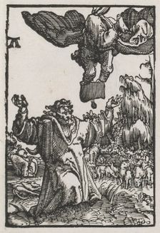 The Fall and Redemption of Man: The Message of the Angel to Joachim, 1515. Creator: Albrecht Altdorfer (German, c. 1480-1538)