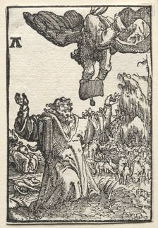 The Fall and Redemption of Man: The Message of the Angel to Joachim, c. 1515. Creator: Albrecht Altdorfer (German, c. 1480-1538)