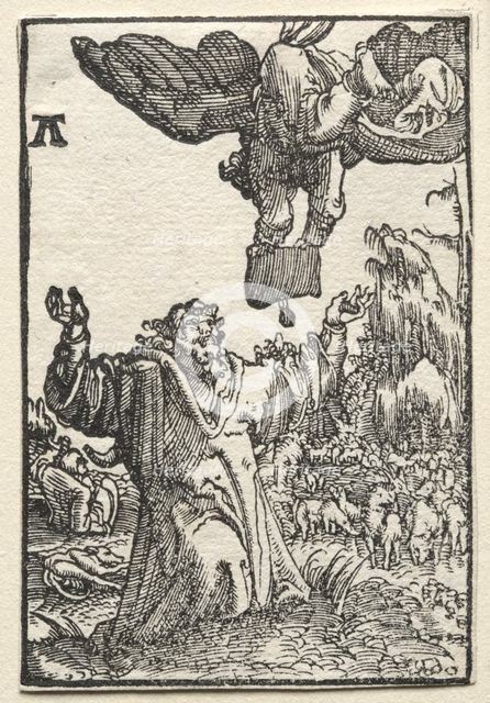 The Fall and Redemption of Man: The Message of the Angel to Joachim, c. 1515. Creator: Albrecht Altdorfer (German, c. 1480-1538).