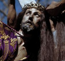 The Fall detail of a processional float of the Holy Week in Murcia