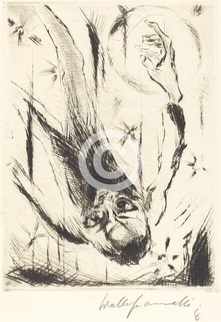 The Fall into Infinity, 1918. Creator: Walter Gramatté.