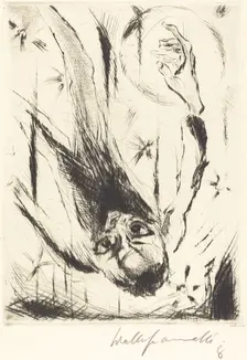 The Fall into Infinity, 1918. Creator: Walter Gramatté