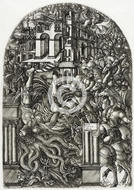 The Fall of Babylon, c1555. Creator: Jean Duvet.