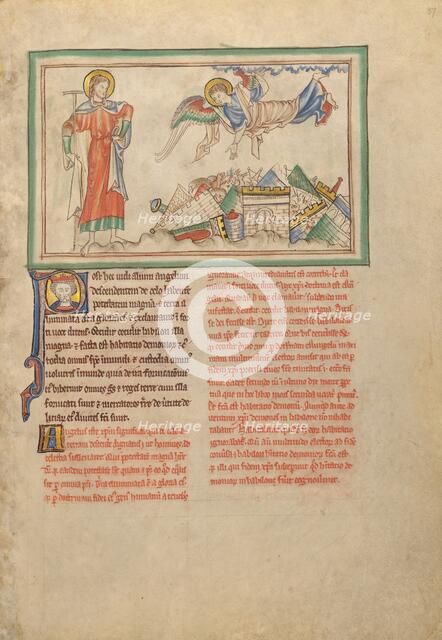 The Fall of Babylon; Dyson Perrins Apocalypse, about 1255-1260. Creator: Unknown.