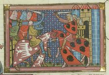 The Fall of Edessa, 1144 (From "Li rommans de Godefroy de Buillon et de Salehadin"), 1337. Creator: Maître de Fauvel (active 1314-1340)