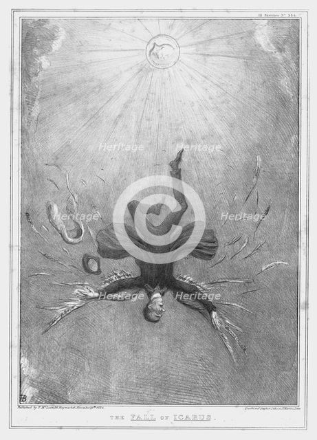 'The Fall of Icarus', 1834. Creator: John Doyle.