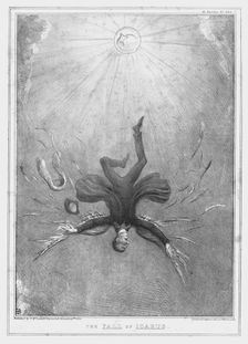 The Fall of Icarus 1834. Creator: John Doyle