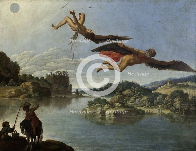The Fall of Icarus. Artist: Saraceni, Carlo (1579-1620)