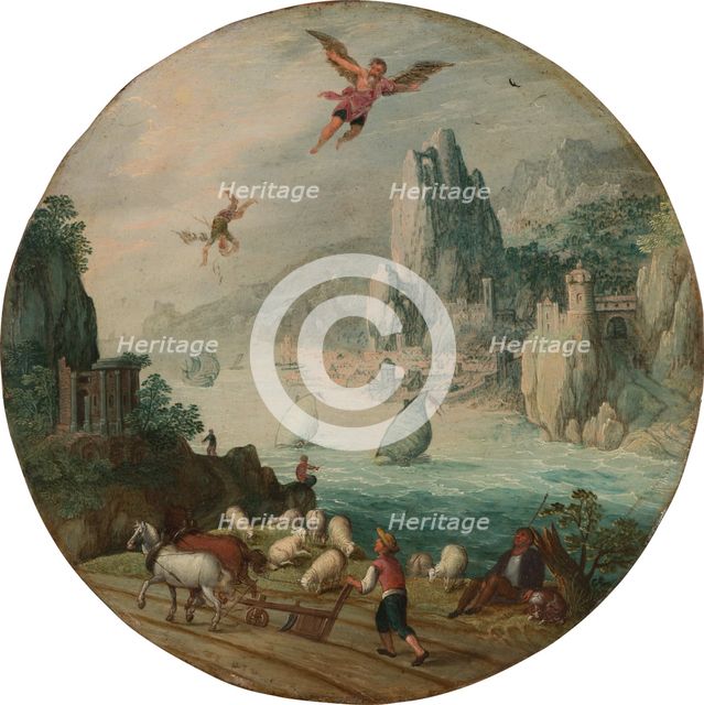 The Fall of Icarus, c1586-1590. Creator: Tobias Verhaecht.