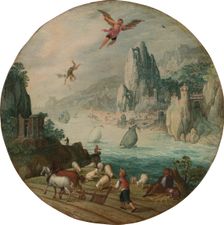 The Fall of Icarus, c1586-1590. Creator: Tobias Verhaecht
