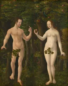 The Fall of Man [middle panel], c. 1535. Creator: Workshop of Albrecht Altdorfer