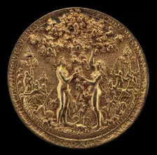 The Fall of Man [obverse], 1535/1574. Creator: Reinhart, Hans