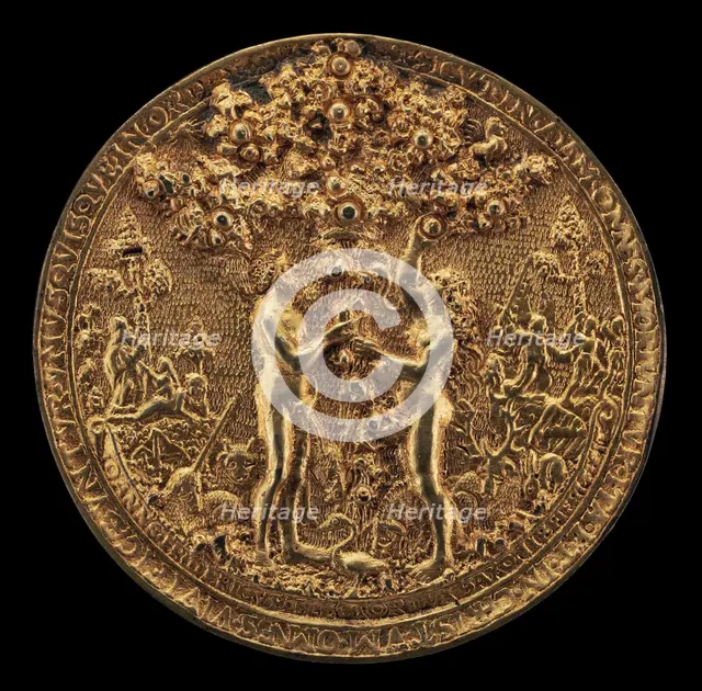 The Fall of Man [obverse], 1535/1574. Creator: Reinhart, Hans.