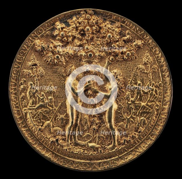 The Fall of Man [obverse], 1535/1574. Creator: Reinhart, Hans.