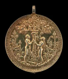 The Fall of Man [obverse], 1536. Creator: Reinhart, Hans