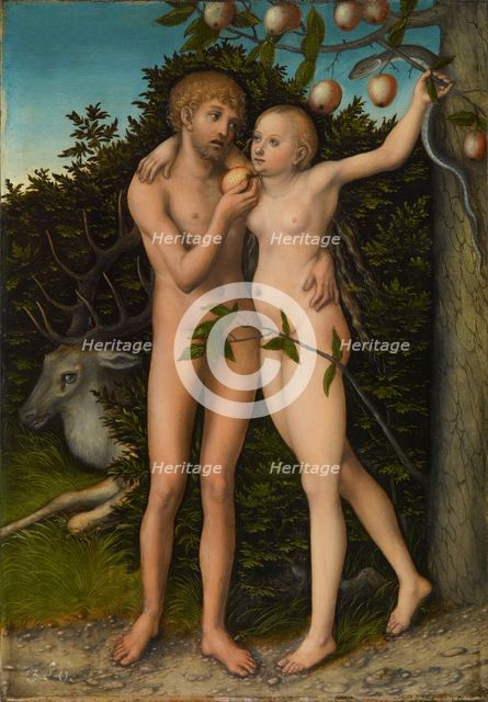 The Fall of Man, after 1537. Artist: Cranach, Lucas, the Elder (1472-1553)