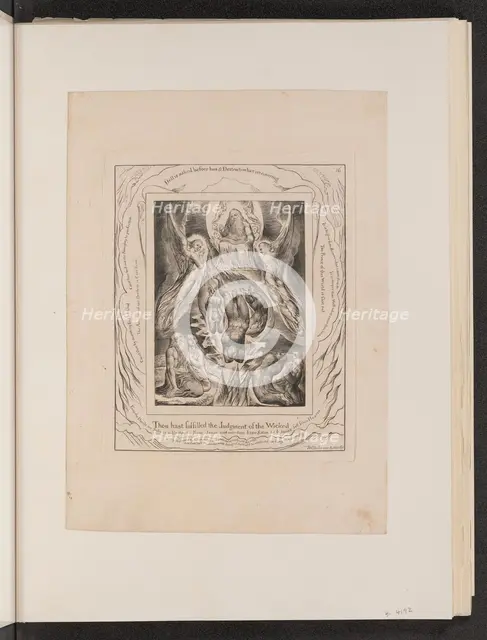 The Fall of Satan, 1825. Creator: William Blake.