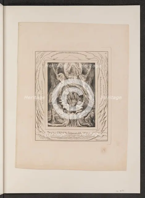 The Fall of Satan, 1825. Creator: William Blake.