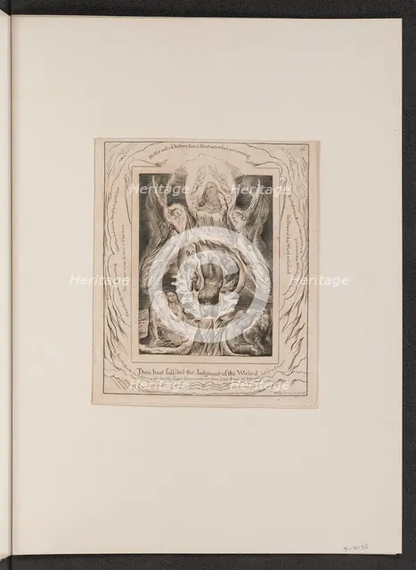 The Fall of Satan, 1825. Creator: William Blake.