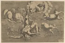 The Fall of Phaeton, 1545. Creator: Antonio Fantuzzi