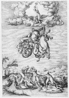 The Fall of Phaeton, 1540-66., 1540-66. Creator: Nicolas Beatrizet