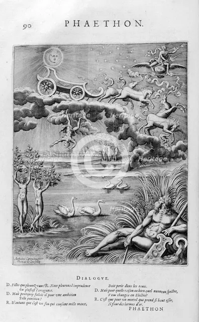 'The fall of Phaeton', 1615. Artist: Leonard Gaultier