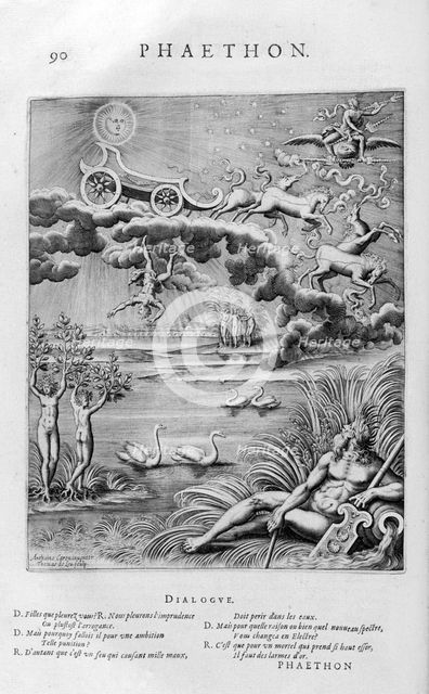 'The fall of Phaeton', 1615. Artist: Leonard Gaultier