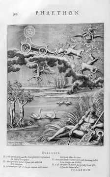 The fall of Phaeton 1615. Artist: Leonard Gaultier