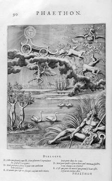 The fall of Phaeton 1615. Artist: Leonard Gaultier